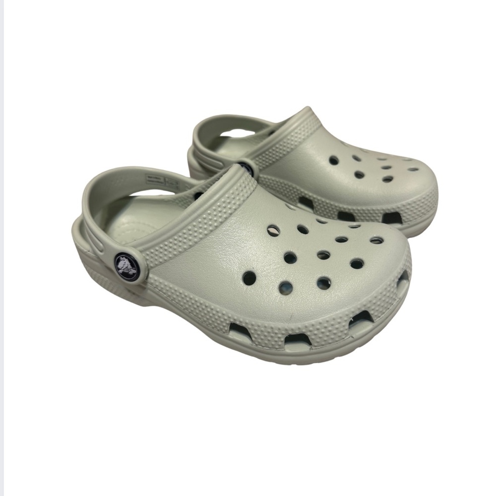 NWOT Toddler Crocs Classic • Light Sage Green • Unisex Comfort Slip-On Sandals